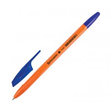 Ручка шарик. син. 0,7мм "X-333 Orange", корпус оранжевый, 142409 Brauberg
