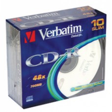 Диск CD-R 700mb/80min/52 DL+ Slim 43415 Verbatim