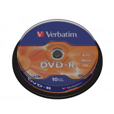 Диск DVD-R 4,7Gb 16х Cake(10)  Verbatim