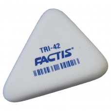 Ластик FACTIS TRI 42 (Испания), треугольная, 45х35х8мм, мягкая, синт. каучук, PMFTRI42