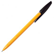 Ручка шариковая I-NOTE, пластиковый желтый корпус, 0,5мм, черная, (INDEX) IBP303/BK