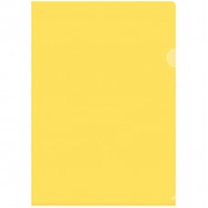 Папка-уголок прозр. желт, пластик 0.150м., Fmu15-2_864 Спейс