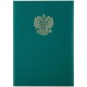 Папка адресная с российским орлом OfficeSpace, А4, балакрон, зеленый  261582