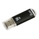 Флэш-диск Smart Buy "V-Cut"   16GB, USB2.0 Flash Drive, черный (металл.корпус) SB16GBVC-K