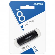 Флэш-диск Smart Buy "Scout"  8GB, USB 2.0 Flash Drive, черный SB008GB2SCK