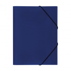 Папка на резинке СТАММ А4, 500мкм, синяя ММ-32189