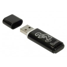 Флэш-диск Smart Buy "Glossy"  32GB, USB 2.0 Flash Drive, черный SB32GBGS-K