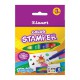 Фломастеры  8цв  "Color Stamper" штампы  6130/Box 8 Luxor