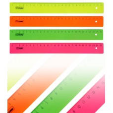 Линейка пластм. 25см флюор. ЛН21 Стамм