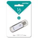 Флэш-диск Smart Buy "V-Cut"   16GB, USB2.0 Flash Drive, серебр (металл.корпус) SB16GBVC-S