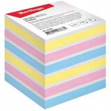 Блок бумажный  8*8*8, цветной пастель "Rainbow", LNn_01309 Berlingo