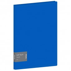 Папка с пружин. скоросш., Berlingo "Soft Touch", 17мм, 700мкм, синяя, FS4_17981