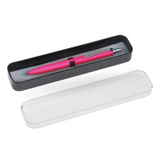Ручка шариковая  Luxor "Rega" синяя, 0,7 мм, корпус розовый/хром 8243