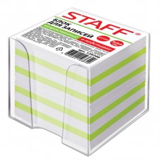 Блок для записей в боксе STAFF  куб 9х9х9 см, белый-цветной, 129206