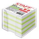 Блок для записей в боксе STAFF  куб 9х9х9 см, белый-цветной, 129206