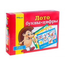 Игра настольная Лото, Step Puzzle "Буквы-цифры", 80301