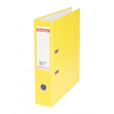 Папка регистратор 70мм Standard бумвинил с карманом, желтая. ATb70405  Berlingo