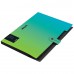 Папка 5 отделений Berlingo "Radiance", А4, 600мкм, на кнопке, голубой/зеленый градиент XF4_05003