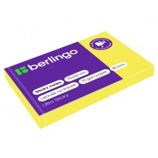 Блок клей. 50*75мм, 80л, желтый неон .Berlingo Ultra Sticky LSn_39410