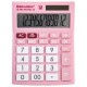 Калькулятор 12-разр.  BRAUBERG ULTRA PASTEL-12-PK  розовый 250503