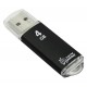 Флэш-диск Smart Buy "V-Cut"   4GB, USB 2.0 Flash Drive, черный (металл.корпус) SB4GBVC-K