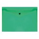 Конверт с кнопкой 150мкр А4 прозрачная зеленая СТАММ ММ-32274