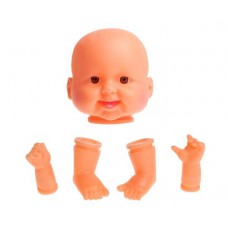 Набор для изготовления куклы - голова, 2 руки, 2 ноги, маленький размер   1556929