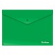 Папка конверт на кнопке А4 0,18мм непрозрачная, зеленая. AKk_04404 Berlingo
