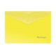 Папка конверт на кнопке А5+ желт 180мкр  Berlingo,  OBk_05005
