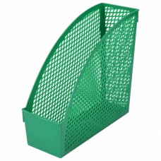 Лоток вертик. для бумаг  STAFF "Profit", 270х100х250 мм, сетчатый, полипропилен, зеленый, 237254