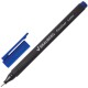 Ручка капиллярная BRAUBERG Carbon, СИНЯЯ, металлический наконечник, трехгранная,0,4мм,141522