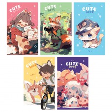 Блокнот 40л А7 скл. "Cute anime" Б7ск48 12764 BG