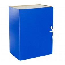 Короб архивный с завязками разборный, БВ, сплошной, синий, клапан МГК 150 мм 318730 OfficeSpace