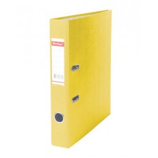 Папка регистратор 50мм Standard бумвинил с карманом, желтая. ATb_50405  Berlingo