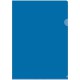 Папка-уголок прозр.  синяя,ф.А4.,пластик 0.15мм., Fmu15-5_870 Спейс