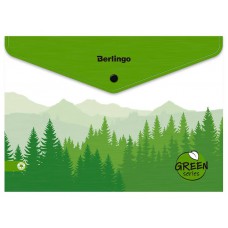 Папка конверт на кнопке А4 0,18мм "Green Series"  EFb_A4209 Berlingo