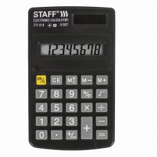 Калькулятор 08-разр. STAFF STF-818 (102х62мм) 250142