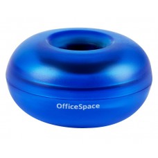Скрепочница OfficeSpace, без скрепок, тонированная синяя,331461