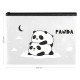 Папка на молнии  MeShu "Hello Panda", А4, 150мкм, прозрачная с рисунком MS_44823