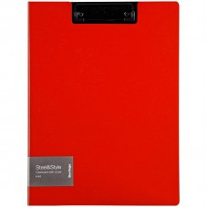 Планшет с зажимом Berlingo "Steel&Style" A4, пластик (полифом), красная PPf_93003