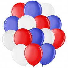 Воздушные шары,  12/30см, MESHU "Триколор", пастель, 3 цвета  MS_31627 ЦЕНА ЗА ШТУКУ