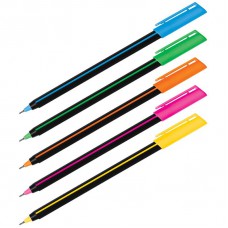Ручка шарик 0.7 син. Luxor "Stick Soft Touch" синяя,  корпус ассорти 50шт/в уп 19700/50BX