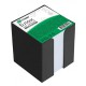 Блок бумажный  9*9*9см, пластиковый бокс, белизна 65-70% СТАММ БЗ-999001/ОФ530