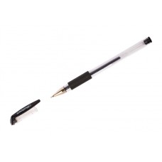 Ручка гелевая черная 0,5 мм грип OfficeSpace GLL10_1331