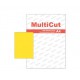 Этикетки на листе А4 210х297мм 100л желт. 41210297 Multicut