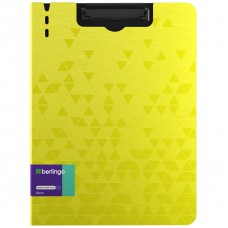 Планшет с зажимом Berlingo "Neon" A4, пластик (полифом), 1800мкм, желтый неон PPf_93301