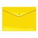 Папка конверт на кнопке А4 0,18мм непрозрачная, желтая. AKk_04405 Berlingo