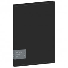 Папка 30 вклад. Berlingo "Soft Touch", 17мм, 700мкм, черная,  DB4_30980