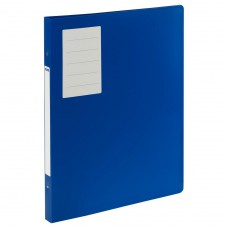 Папка 4 кольца OfficeSpace А3, 27мм, 800мкм, вертикальная, пластик, синяя  363205