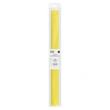 Бумага креп 0,5x2,5м в рулон желтая 32 г/м²,  CR_43949 Три совы